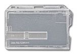 Ultraholder gesloten badgehouder m. 1 transparante schuif