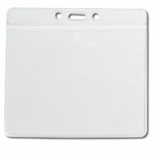 Ultraholder vinyl Badgehouder, oversized 114 x 121 mm, pk a 100 st