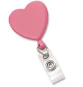 Ultraclip jojo Roze hartvormig met klem aan achterzijde, pk a 10 st