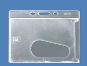 Ultraholder gesloten badgehouder (ABS)  met duimgat