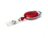 Ultragrip jojo rood transparant 32mm met karabijnhaak, pk a 50 st.