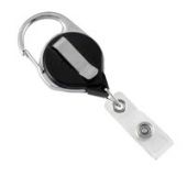Ultragrip jojo zwart 32mm met karabijnhaak en klem aan achterzijde, pk a 25 st.