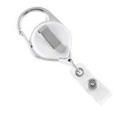 Ultragrip jojo wit 32mm met karabijnhaak en klem aan achterzijde, pk a 25 st.