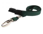 Ultraclip keycord 10mm groen m. breekbeveiliging en luxe metalen haak, pk a 100 st
