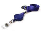 Ultraclip keycord royal blue 10mm m. breekbeveiliging en jojo, pk a 50 st