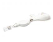 Ultraclip keycord wit 16mm m. breekbeveiliging en jojo, pk a 50 st