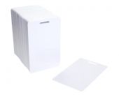 Ultracard PVC card met slot sleuf, portrait,  wit pk a 100 stuks