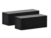 Edikio long card, 120 x 50 mm zwart mat pk a 450 stuks