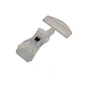 Prijskaarthouder met klem middel, 55 x 100 x 28 mm, pk a 10 stuks