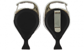 Ultragrip no-twist jojo zwart met karabijnhaak en klem, pk a 25 st.