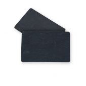 Ultracard PVC card zwart mat met leisteen effect,  pk a 500 stuks